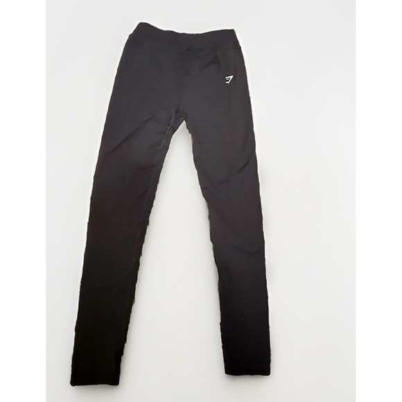 Gymshark Pants - Gymshark Ankle Leggings Black Women's Size Lrg Stretch Elastic Waist Athleisure